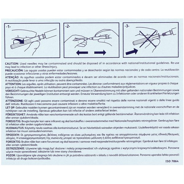 BD Microlance 3 naalden – 100 stuks Instructies dermal filler