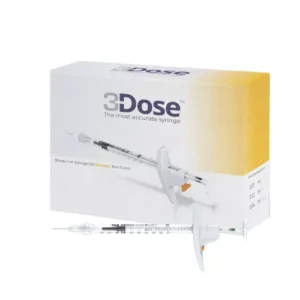 3Dose 100 Oranje seringas dosadoras - 1 ml - 10 unidades