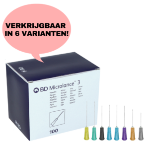 BD Microlance 3 naalden – 100 stuks dermal filler