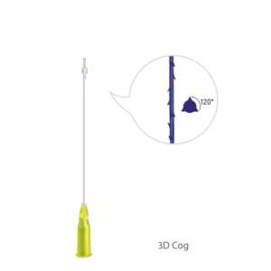 Rainbow Threads 3D Cog - 4 unidades – 19 G / 100 mm x 170 mm, L-Canule - Utilizar até 27/11/2026 Oreon Life Science dermal filler